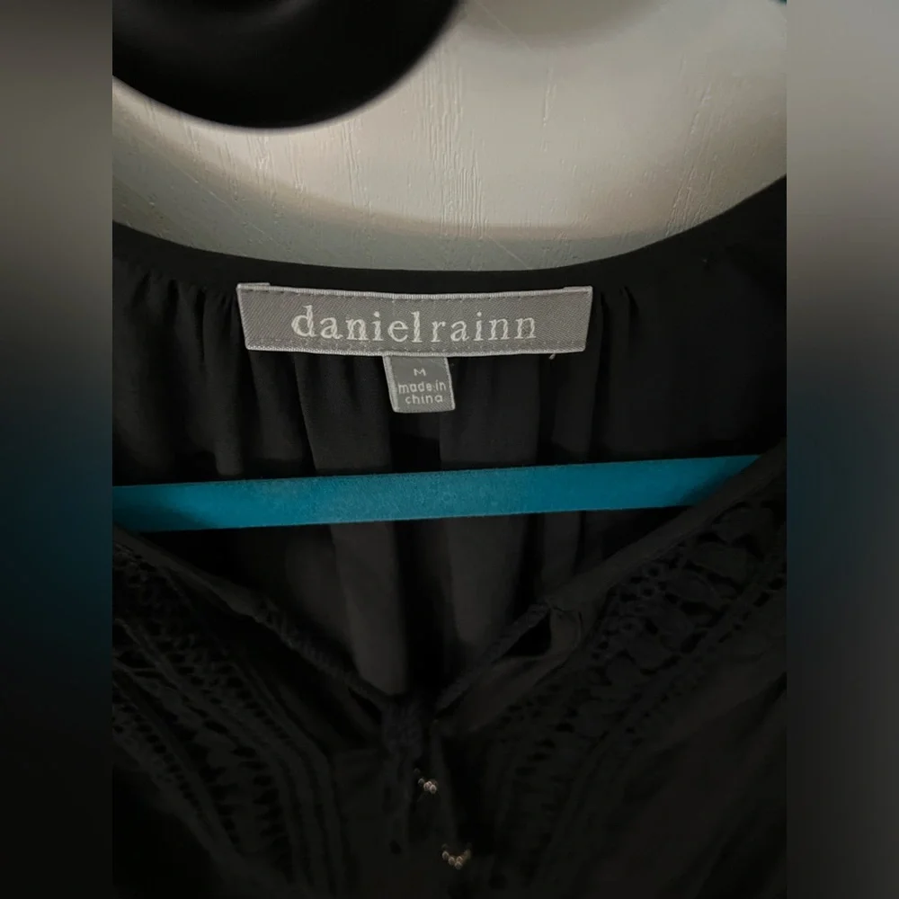 Daniel rainn black boho top women’s M - Picture 2 of 6